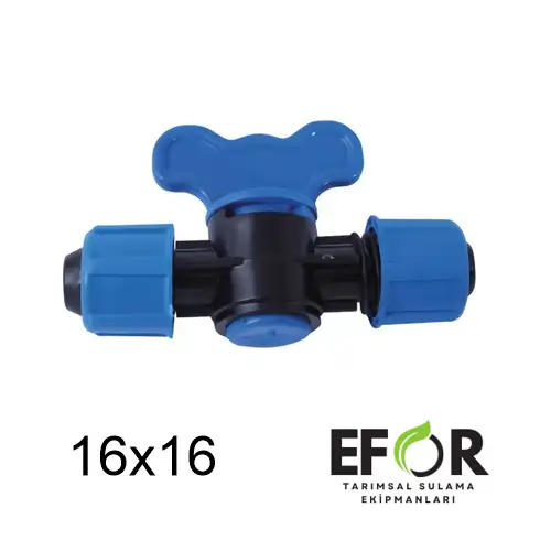 16x16 Vidalı Mini Vana – Damla Sulama Hat Vanası