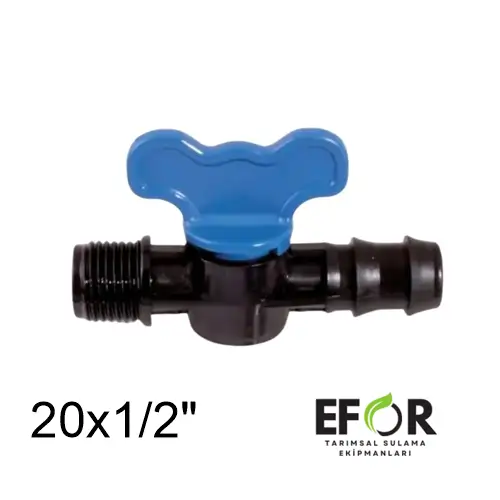 20x1/2" Mini Vana – Damlama Sulama Hat Vanası